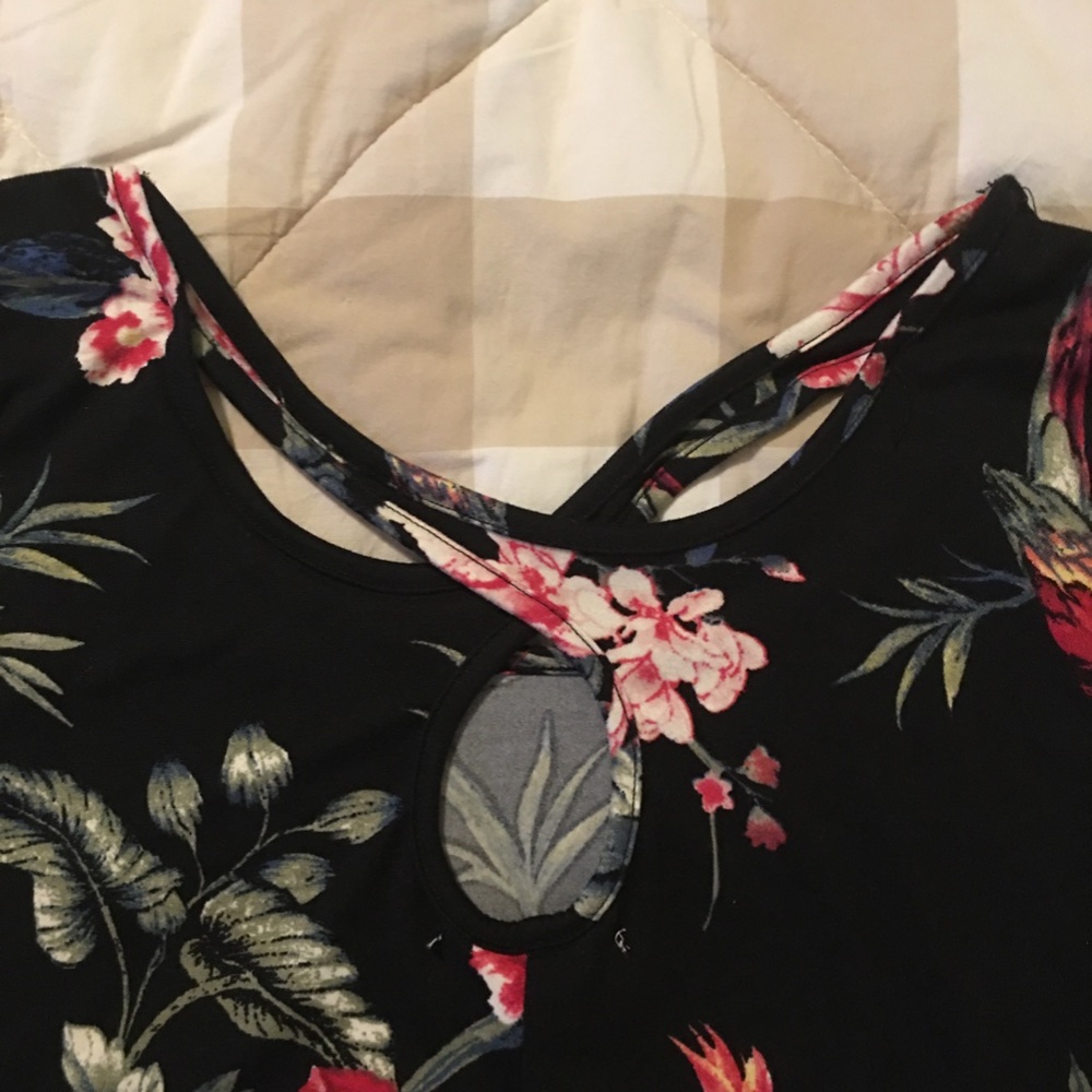 French Laundry Black Floral Dress size 1X - Picture 8 of 9